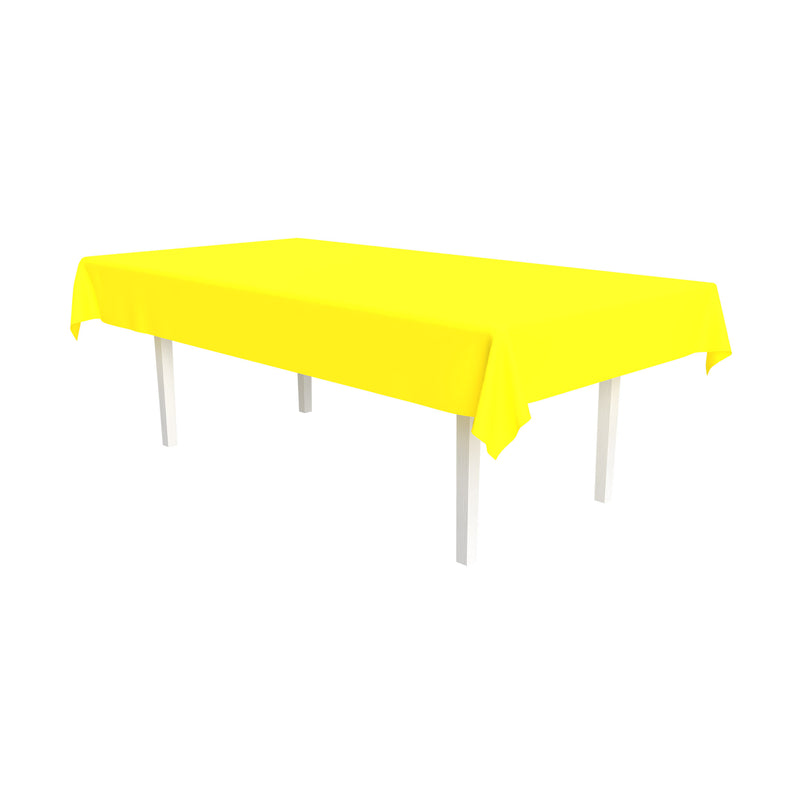 Plastic Rectangular Tablecover – 54" x 108" – (1/Pkg) by Beistle for General Occasion Table Covers - Solid