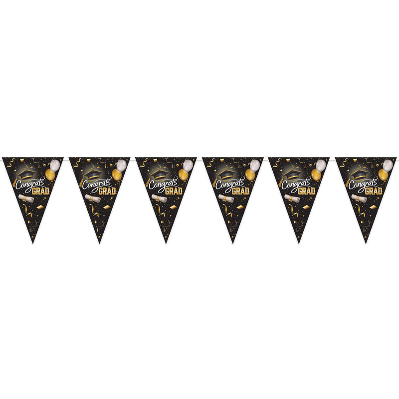 Graduation Oversized Pennant Banner – 28" x 25' – (1/Pkg) by Beistle for Graduation Pennant Banners
