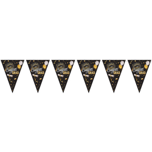 Graduation Oversized Pennant Banner – 28" x 25' – (1/Pkg) by Beistle for Graduation Pennant Banners