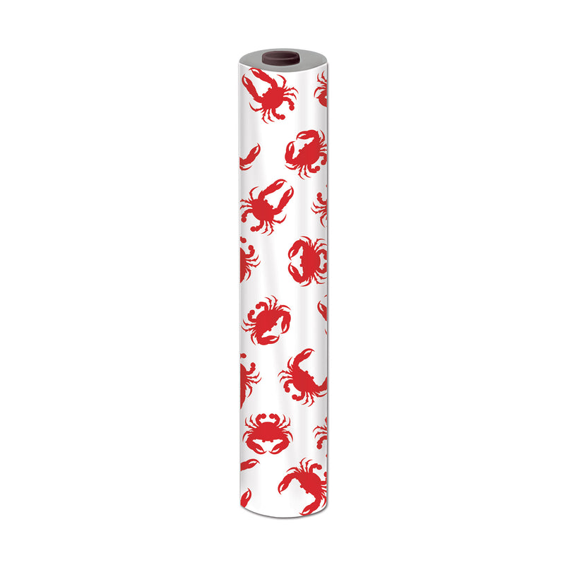 Crab Table Roll – 40" x 100' – (1/Pkg) by Beistle for Luau Table Rolls