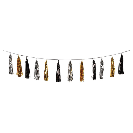 Oversized Metallic Tassel Garland – 16" x 8' – (1/Pkg) by Beistle for Awards Night Tassel Garlands