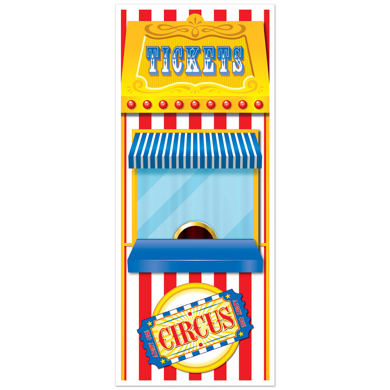 Ticket Booth Door Cover – 6' x 30" – (1/Pkg) by Beistle for Circus Door Covers