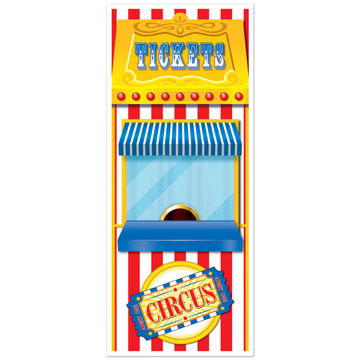 Ticket Booth Door Cover – 6' x 30" – (1/Pkg) by Beistle for Circus Door Covers