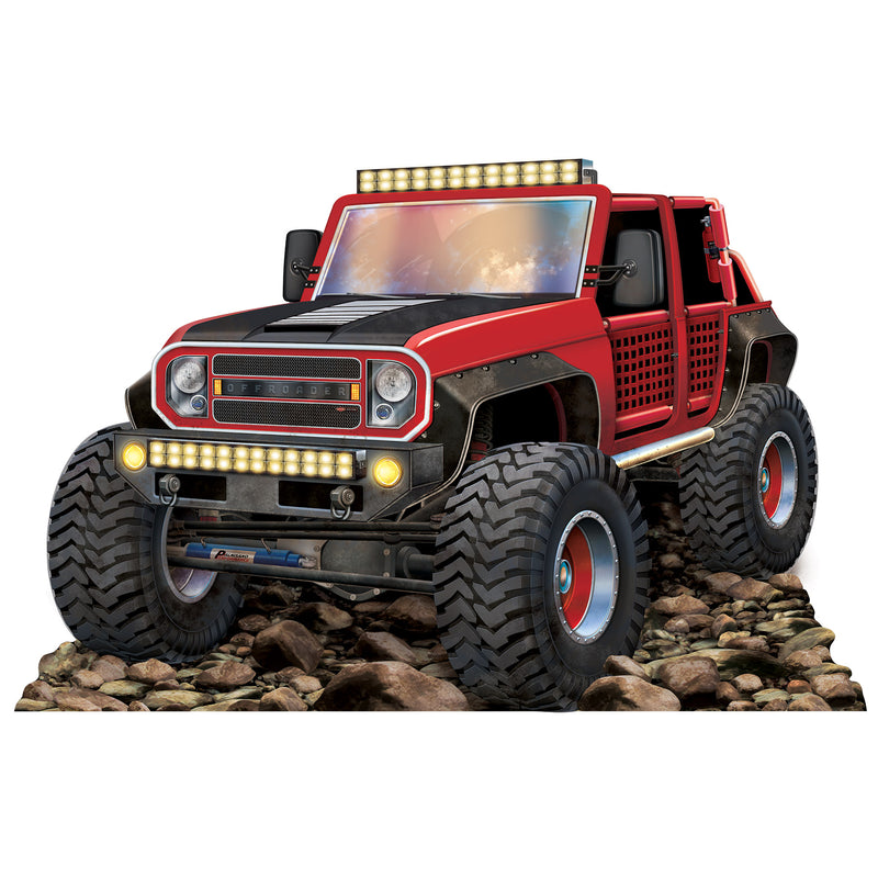 Off-Road Truck Stand-Up – 4' 8" x 3' ½" – (1/Box) by Beistle for Jungle 3-D Props