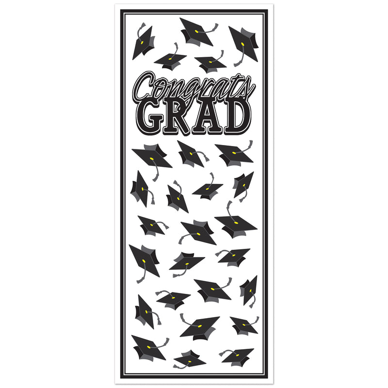 Congrats Grad Door Cover – 6' x 30" – (1/Pkg) by Beistle for Graduation Door Covers