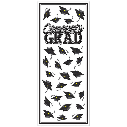 Congrats Grad Door Cover – 6' x 30" – (1/Pkg) by Beistle for Graduation Door Covers