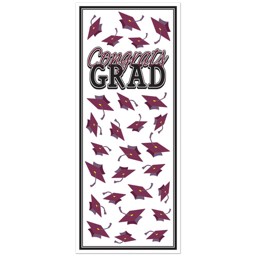 Congrats Grad Door Cover – 6' x 30" – (1/Pkg) by Beistle for Graduation Door Covers