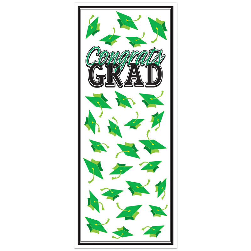 Congrats Grad Door Cover – 6' x 30" – (1/Pkg) by Beistle for Graduation Door Covers