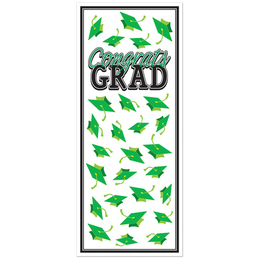 Congrats Grad Door Cover – 6' x 30" – (1/Pkg) by Beistle for Graduation Door Covers