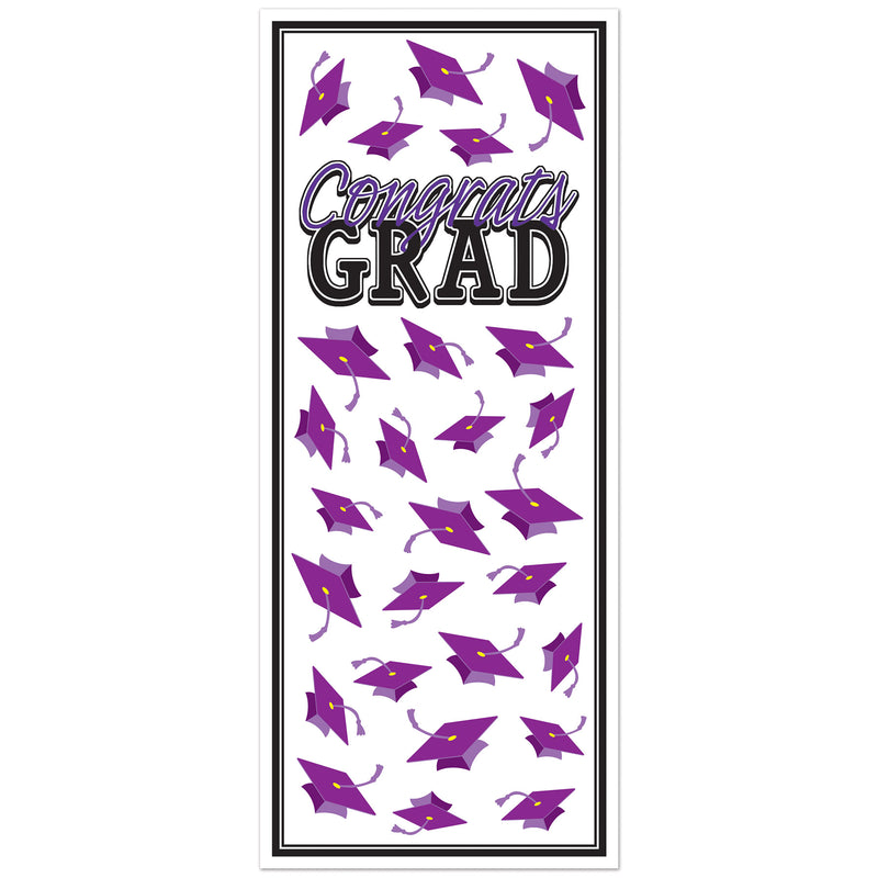 Congrats Grad Door Cover – 6' x 30" – (1/Pkg) by Beistle for Graduation Door Covers