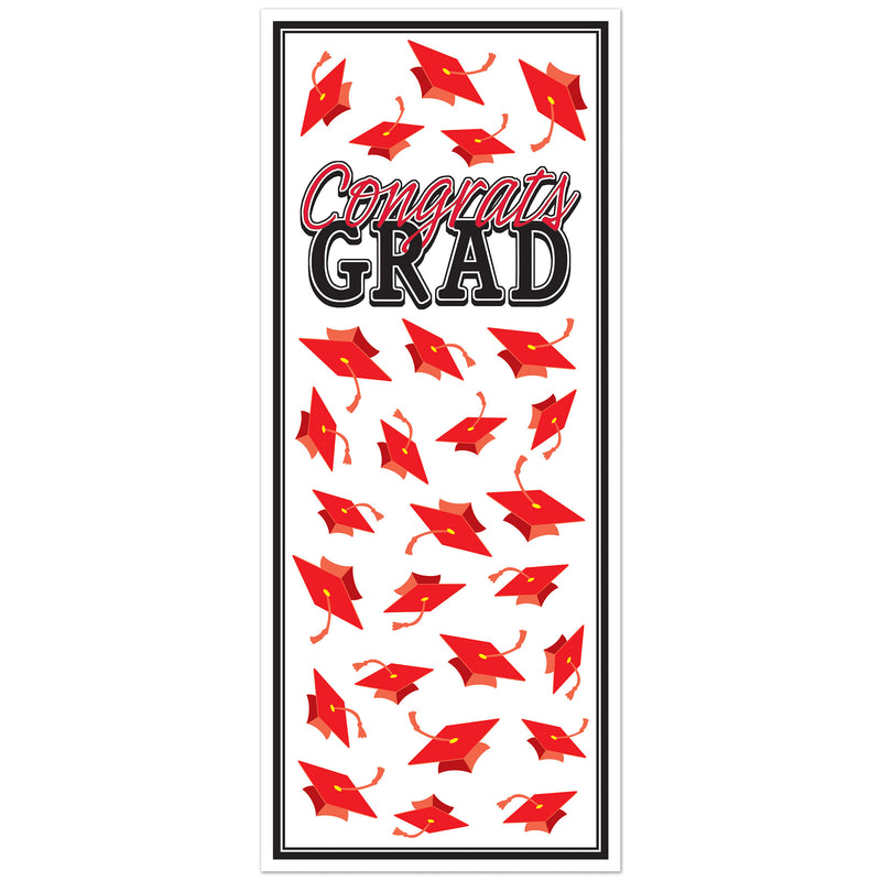 Congrats Grad Door Cover – 6' x 30" – (1/Pkg) by Beistle for Graduation Door Covers