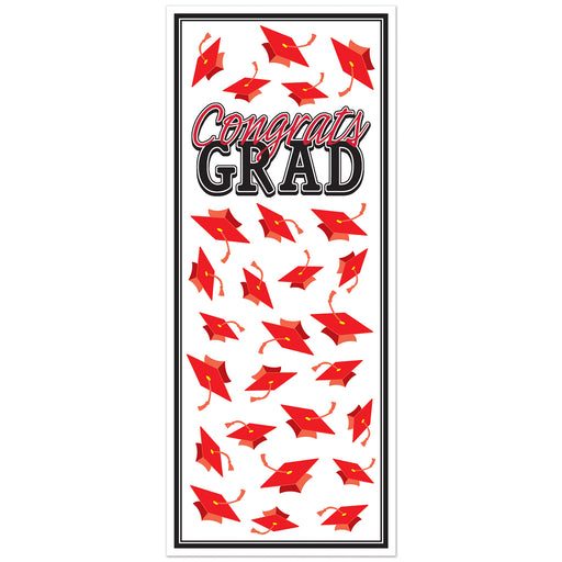 Congrats Grad Door Cover – 6' x 30" – (1/Pkg) by Beistle for Graduation Door Covers