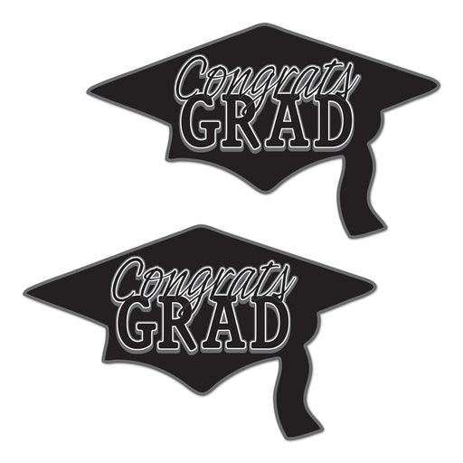 Congrats Grad Cutouts – 22¼" x 36¾" – (2/Pkg) by Beistle for Graduation Printed