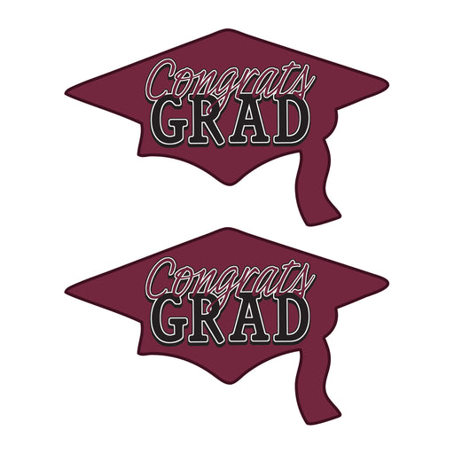 Congrats Grad Cutouts – 22¼" x 36¾" – (2/Pkg) by Beistle for Graduation Printed