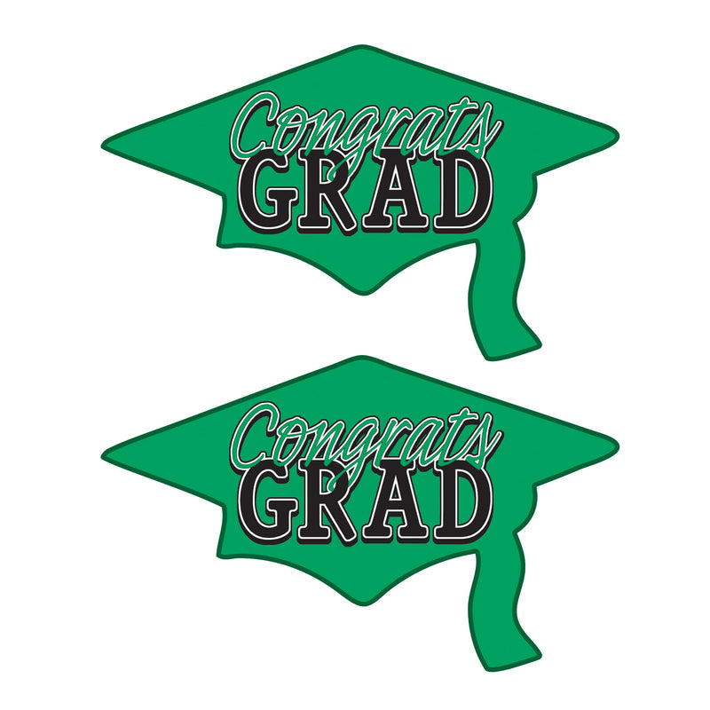 Congrats Grad Cutouts – 22¼" x 36¾" – (2/Pkg) by Beistle for Graduation Printed