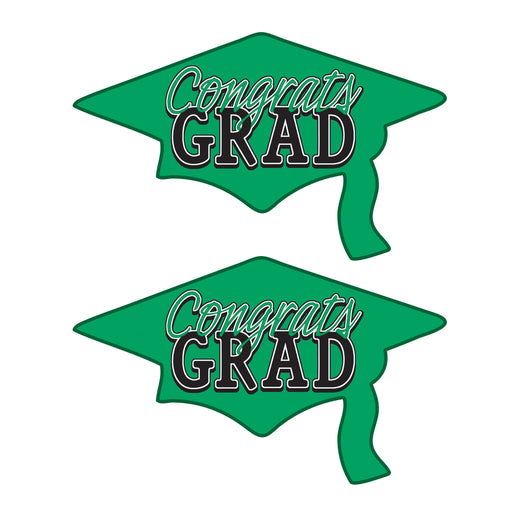 Congrats Grad Cutouts – 22¼" x 36¾" – (2/Pkg) by Beistle for Graduation Printed