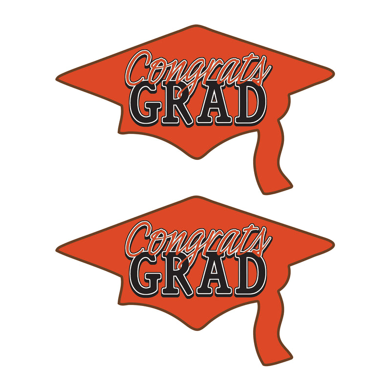 Congrats Grad Cutouts – 22¼" x 36¾" – (2/Pkg) by Beistle for Graduation Printed