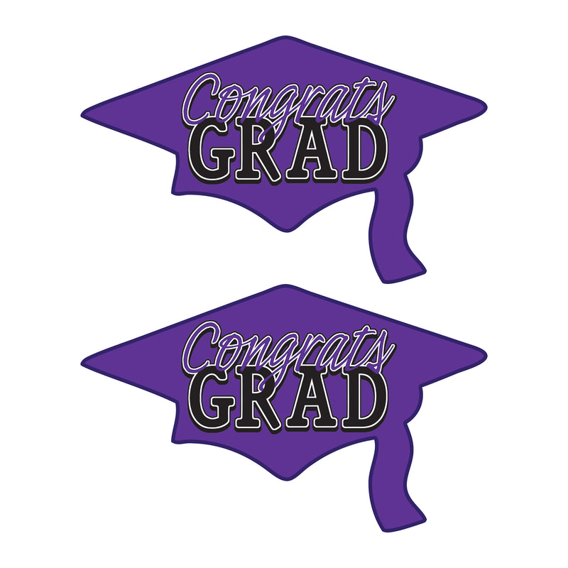 Congrats Grad Cutouts – 22¼" x 36¾" – (2/Pkg) by Beistle for Graduation Printed