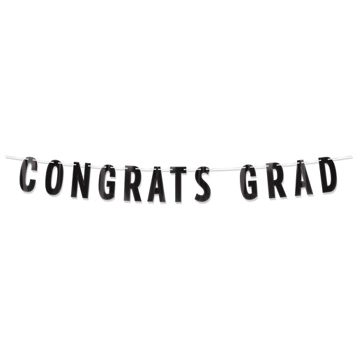 Foil Congrats Grad Streamer – 6¾" x 5' – (1/Pkg) by Beistle for Graduation Streamers