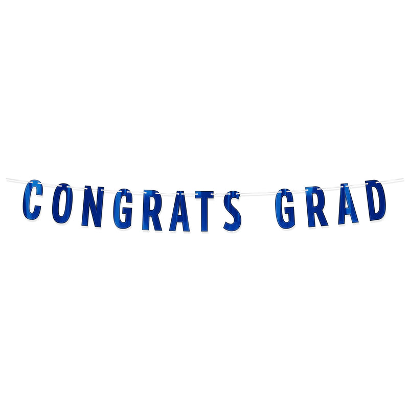 Foil Congrats Grad Streamer – 6¾" x 5' – (1/Pkg) by Beistle for Graduation Streamers