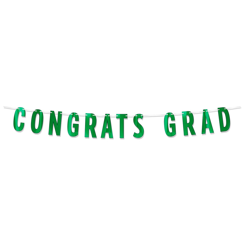 Foil Congrats Grad Streamer – 6¾" x 5' – (1/Pkg) by Beistle for Graduation Streamers