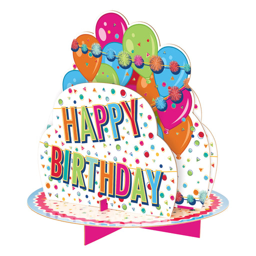 3-D Happy Birthday Centerpiece – 10½" – (1/Pkg) by Beistle for Birthday 3-D