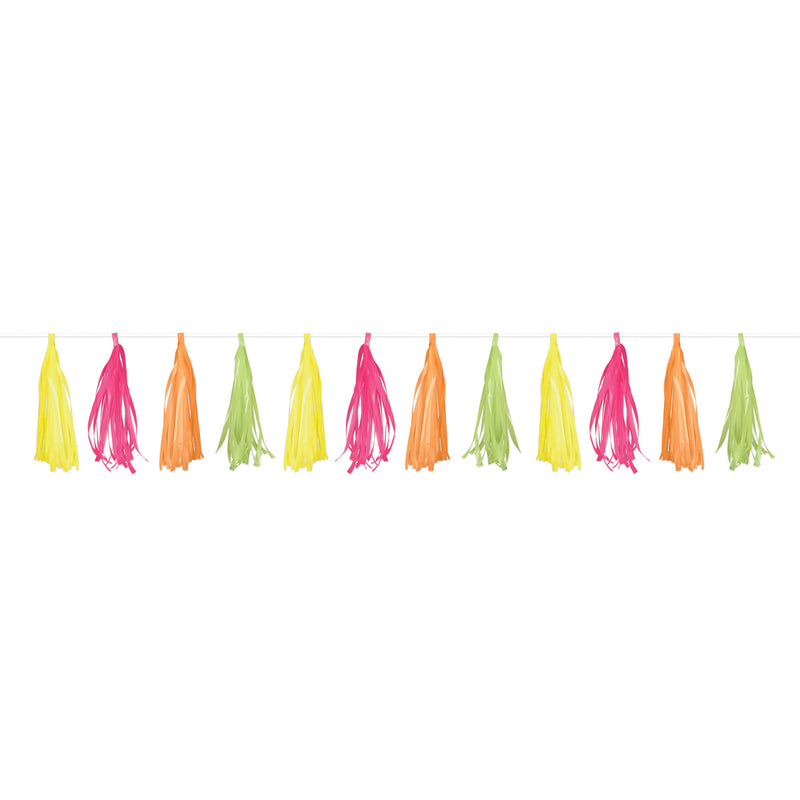 Plastic Tassel Garland – 9¾" x 8' – (1/Pkg) by Beistle for General Occasion Tassel Garlands