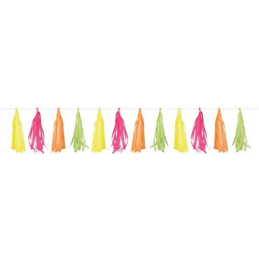 Plastic Tassel Garland – 9¾" x 8' – (1/Pkg) by Beistle for General Occasion Tassel Garlands