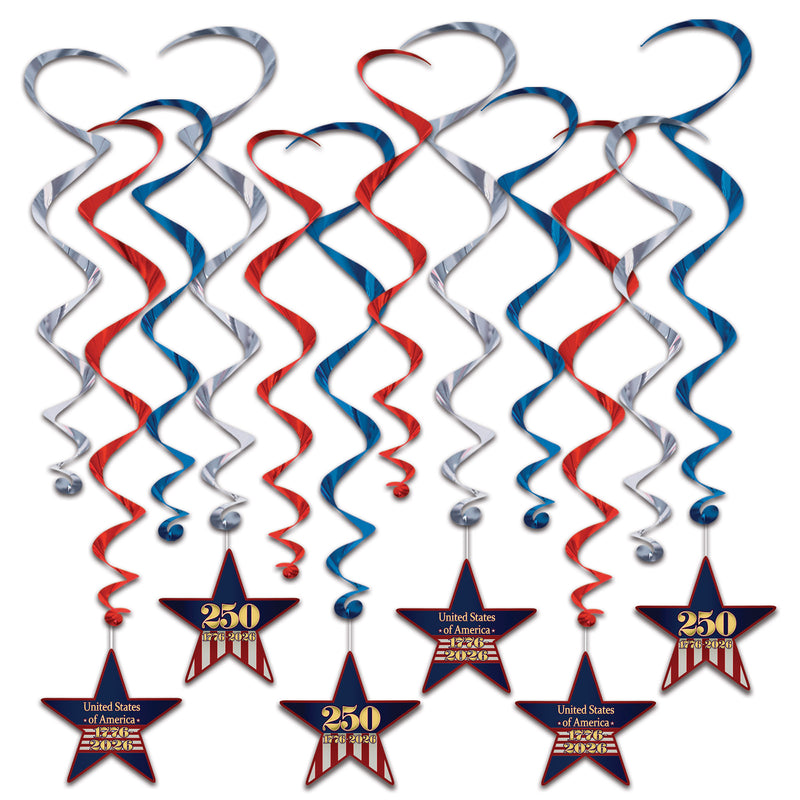 Semiquincentennial Whirls – 15"-26¼" – (12/Pkg)