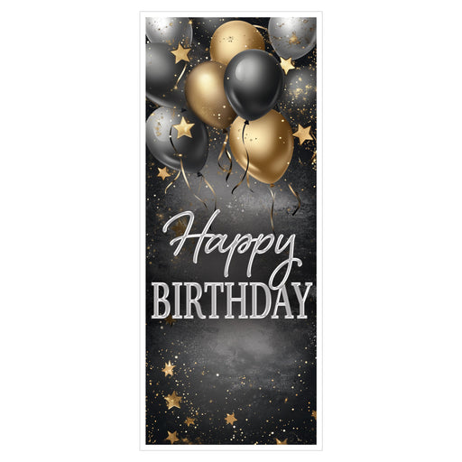 Happy Birthday Door Cover – 6' x 30" – (1/Pkg) by Beistle for Birthday Door Covers