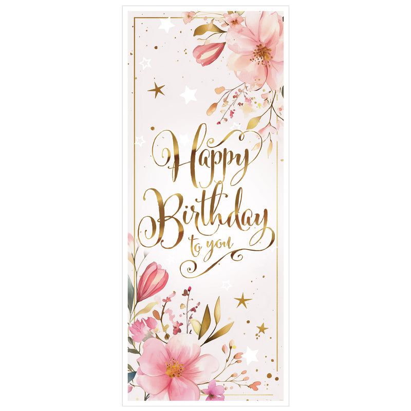 Happy Birthday To You Door Cover – 6' x 30" – (1/Pkg) by Beistle for Birthday Door Covers
