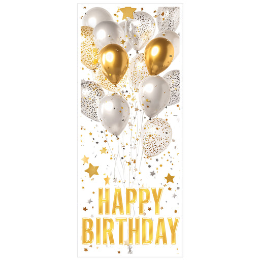 Happy Birthday Door Cover – 6' x 30" – (1/Pkg) by Beistle for Birthday Door Covers