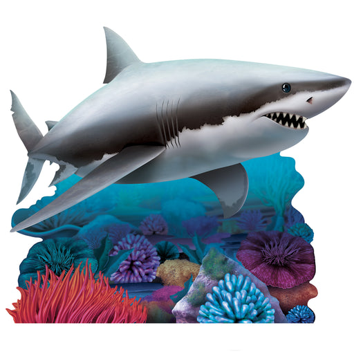 Shark Stand-Up – 3' 8¼" x 4' 4" – (1/Box) by Beistle for Shark 3-D Props