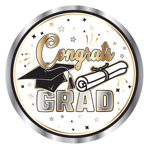 Graduation Plates – 7" – (8/Pkg) by Beistle for Graduation Plates-Dessert