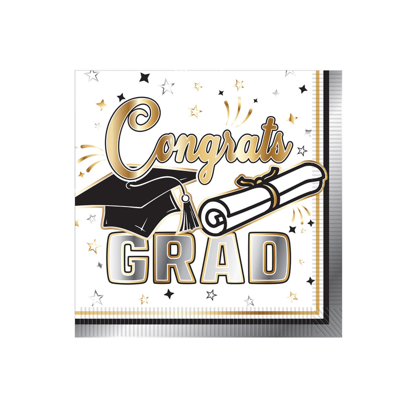 Graduation Beverage Napkins – (16/Pkg)