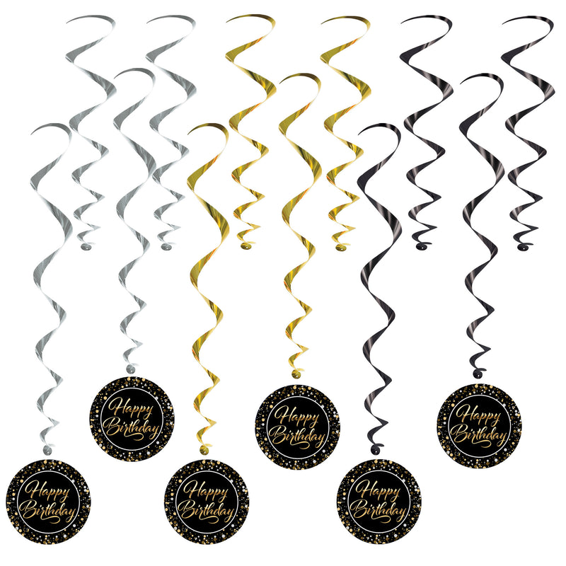 Happy Birthday Whirls – 17½"-30½" – (12/Pkg)