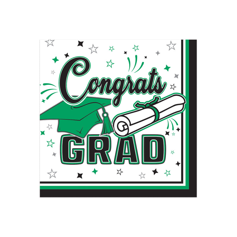Congrats Grad Beverage Napkins – (36/Pkg)
