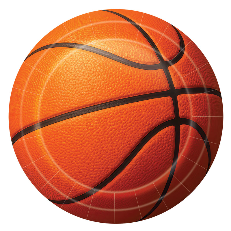 Basketball Plates – 9" – (8/Pkg)