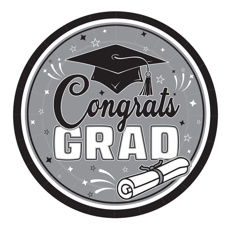 Congrats Grad Plates – 9" – (18/Pkg)