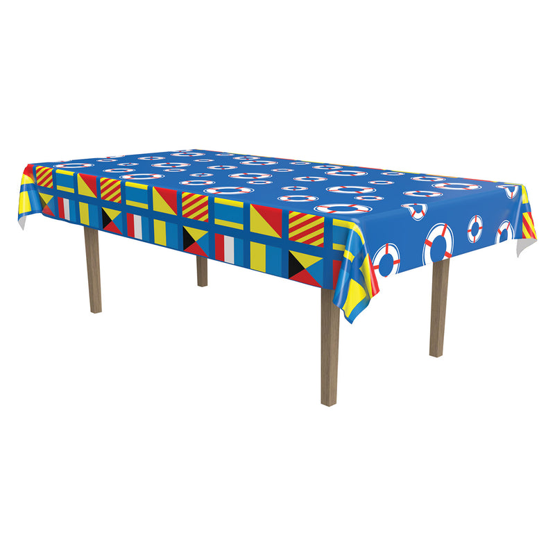 Nautical Tablecover – 54" x 108" – (1/Pkg)