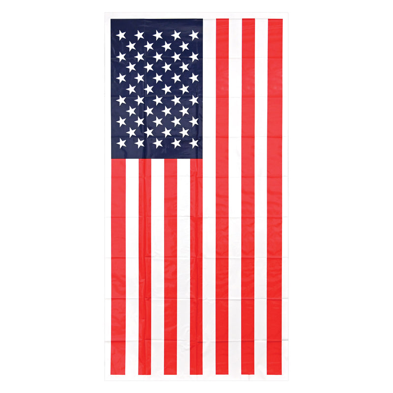 American Flag Door Cover – 5' x 30" – (1/Pkg) by Beistle for Patriotic Door Covers