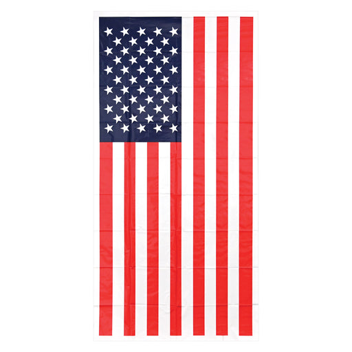 American Flag Door Cover – 5' x 30" – (1/Pkg) by Beistle for Patriotic Door Covers