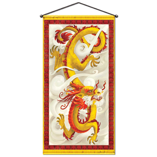Dragon Door/Wall Panel – 30" x 5' – (1/Pkg) by Beistle for Chinese New Year Metallic