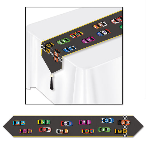 Printed Racing Table Runner – 11" x 6' – (1/Pkg) by Beistle for Racing Table Runners - Printed