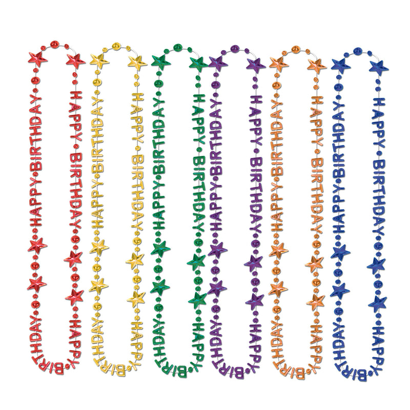 Happy Birthday Beads-Of-Expression – 36" – (1/Card)