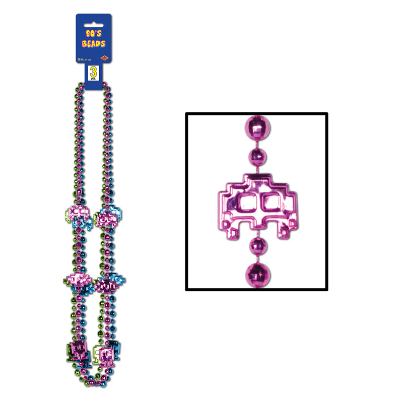 80's Beads – 36" – (3/Card)