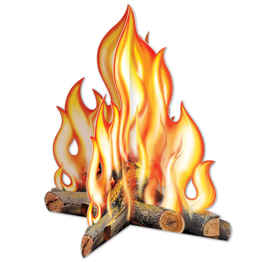 3-D Campfire Centerpiece – 12" x 10½" – (1/Pkg) by Beistle for Western 3-D