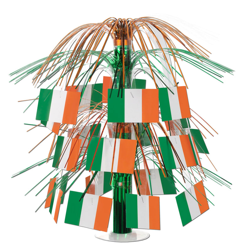 Irish Flag Cascade Centerpiece – 18" – (1/Pkg) by Beistle for St. Patricks Icon Cascades