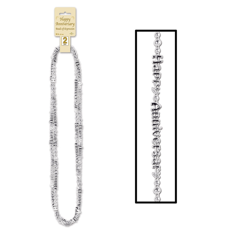 Happy Anniversary Beads-Of-Expression – 36" – (2/Card)