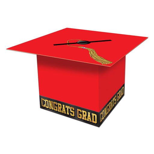 Grad Cap Card Box – 8½" x 8½" – (1/Pkg) by Beistle for Graduation Gift Card Boxes